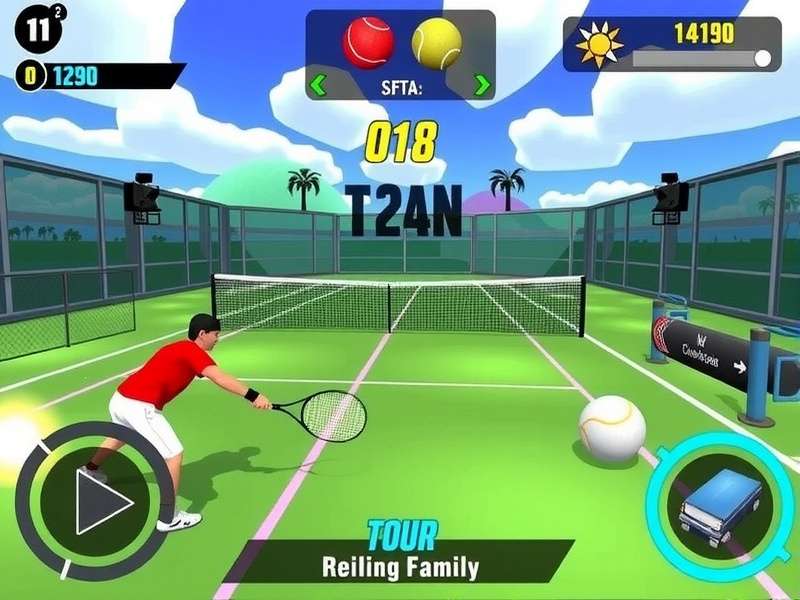 Tennis Power Titan Game Screenshot