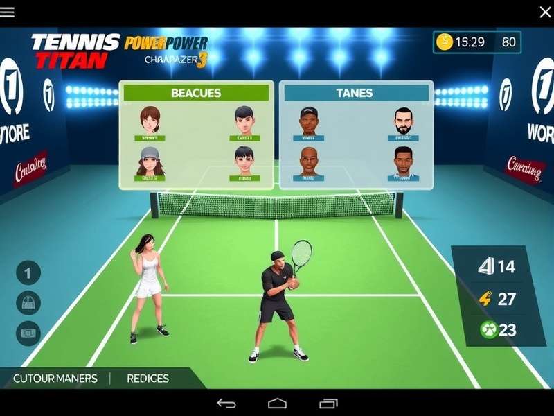 Tennis Power Titan Tournament Gameplay